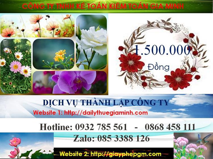 Chi phí thành lập công ty nhanh tại huyện Phú Giáo