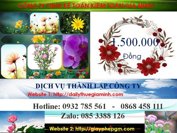 Chi phí thành lập công ty nhanh tại Quảng Bình
