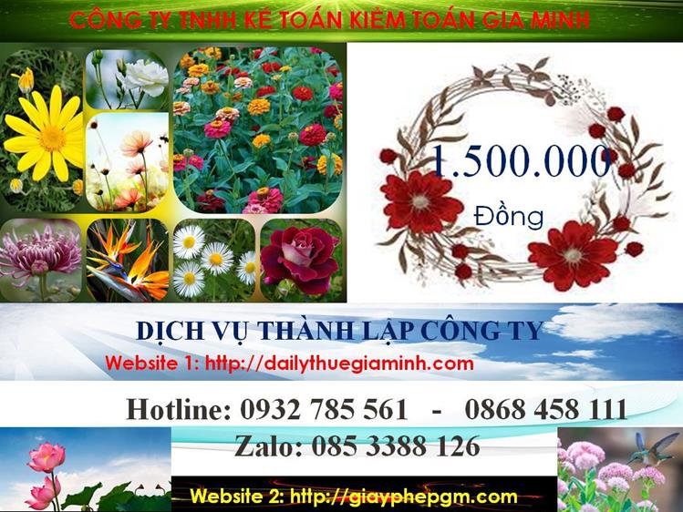 Chi phí thành lập công ty nhanh tại thị xã Bến Cát