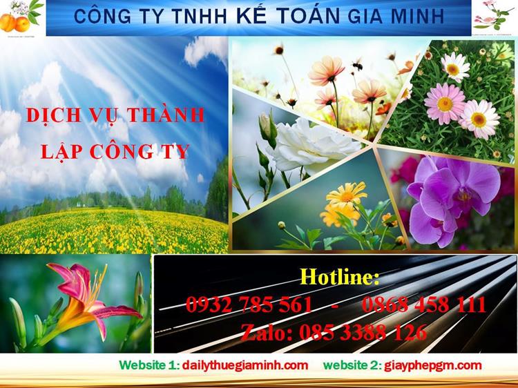 Thủ tục thành lập công ty nhanh tại thị xã Bến Cát