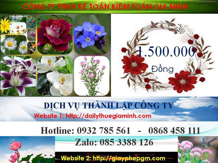 Chi phí thành lập công ty nhanh tại thị xã Dĩ An
