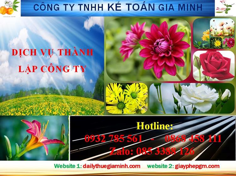 Thủ tục thành lập công ty nhanh tại thị xã Dĩ An