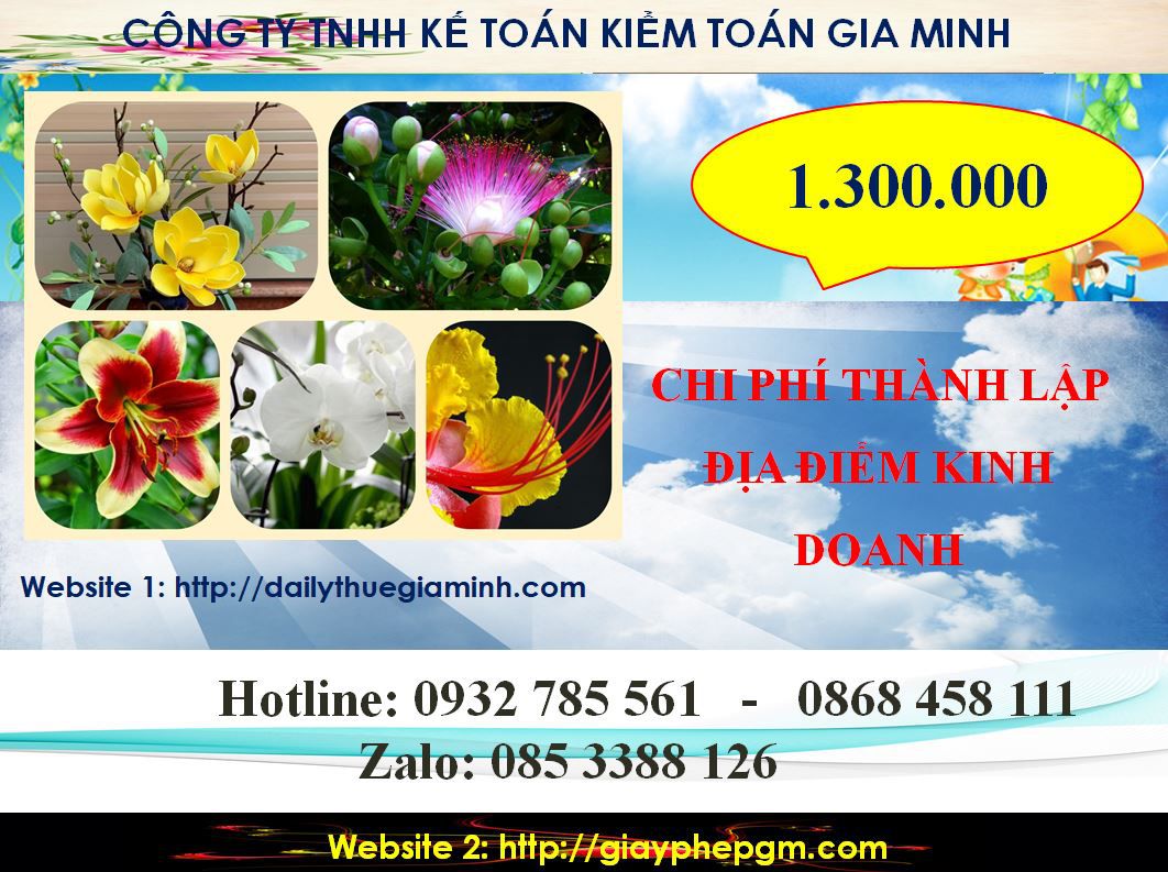 Dịch vụ tư vấn thành lập địa điểm kinh doanh tại Cần Thơ 5 Chi phí tư vấn thành lập địa điểm kinh doanh tại Cần Thơ