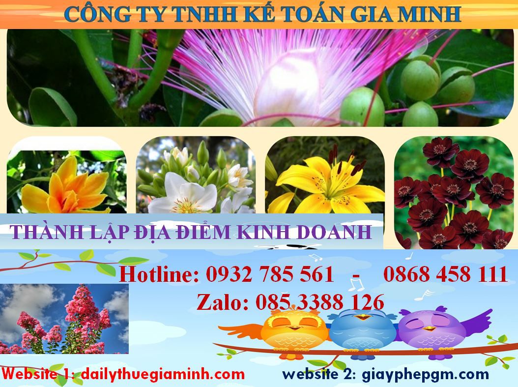 Thủ tục thành lập địa điểm kinh doanh tại Huyện Dầu Tiếng