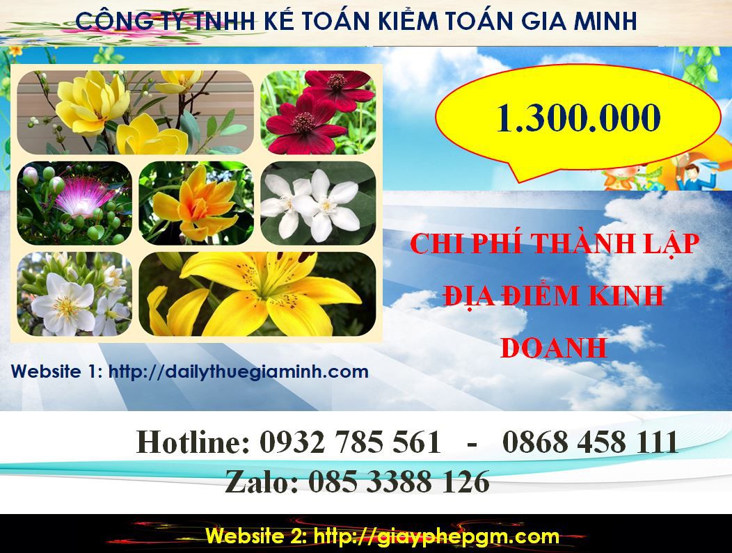 Dịch vụ tư vấn thành lập địa điểm kinh doanh tại Quận 8 5 Chi phí tư vấn thành lập địa điểm kinh doanh tại Quận 8