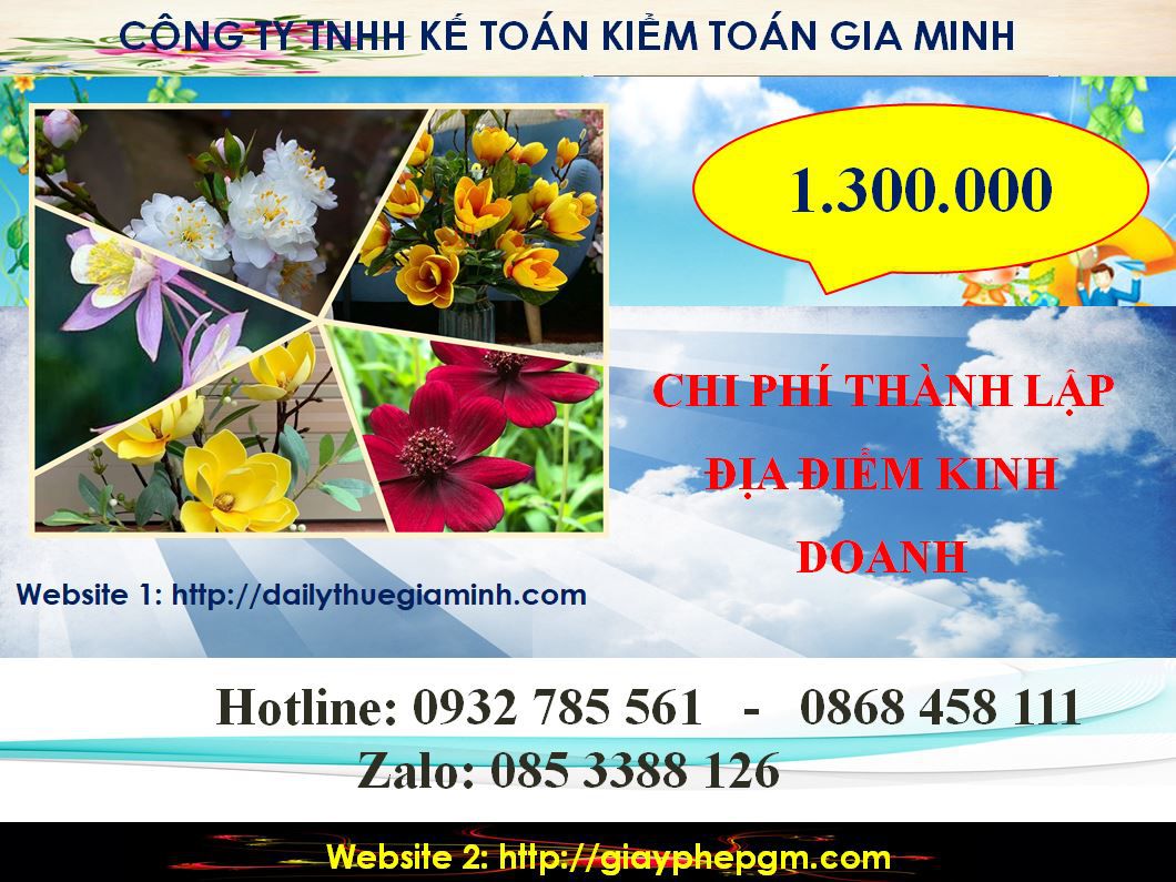 Dịch vụ tư vấn thành lập địa điểm kinh doanh tại Quảng Bình 5 Chi phí tư vấn thành lập địa điểm kinh doanh tại Quảng Bình