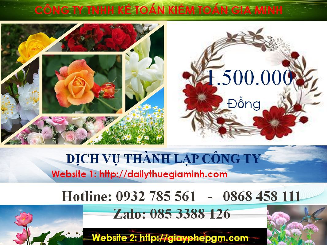 Dịch vụ thành lập doanh nghiệp trọn gói tại Hà Giang 5 Chi phí thành lập doanh nghiệp trọn gói tại Hà Giang