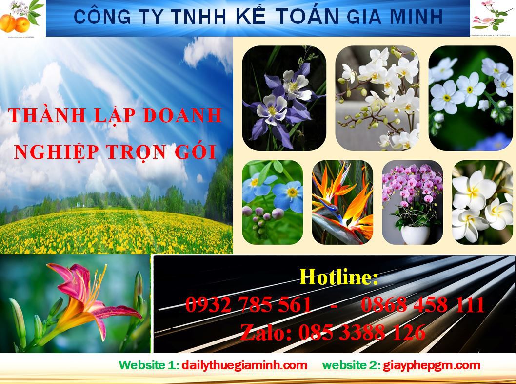 Dịch vụ thành lập doanh nghiệp trọn gói tại Huyện Củ Chi 4 Thủ tục thành lập doanh nghiệp trọn gói tại Huyện Củ Chi
