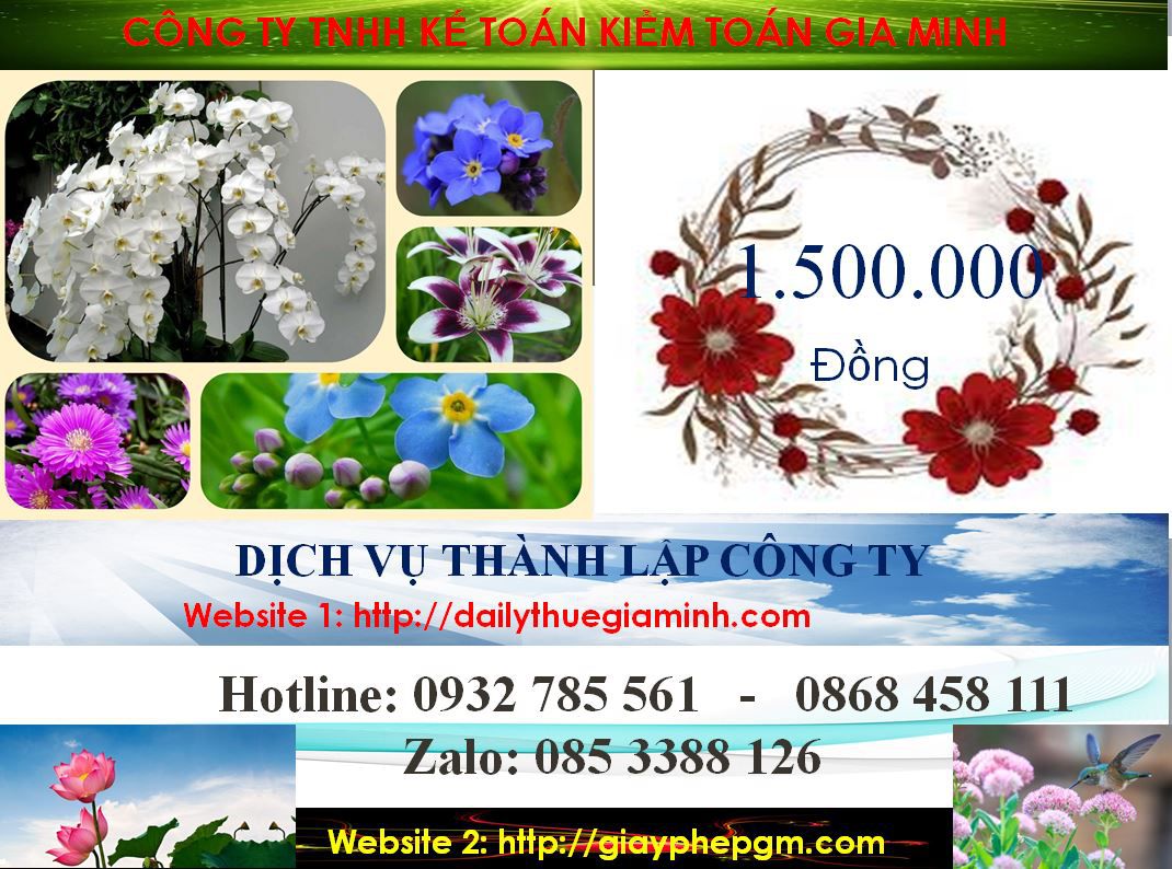 Dịch vụ thành lập doanh nghiệp trọn gói tại Huyện Dầu Tiếng