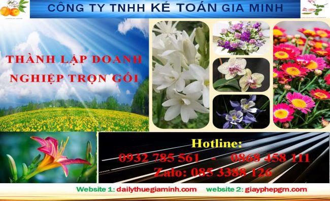 Thủ tục thành lập doanh nghiệp trọn gói tại Huyện Dầu Tiếng