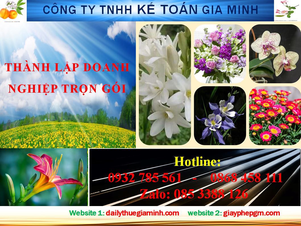 Thủ tục thành lập doanh nghiệp trọn gói tại Huyện Phú Giáo