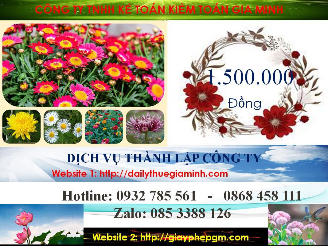 Dịch vụ thành lập doanh nghiệp trọn gói tại Lai Châu 5 Chi phí thành lập doanh nghiệp trọn gói tại Lai Châu