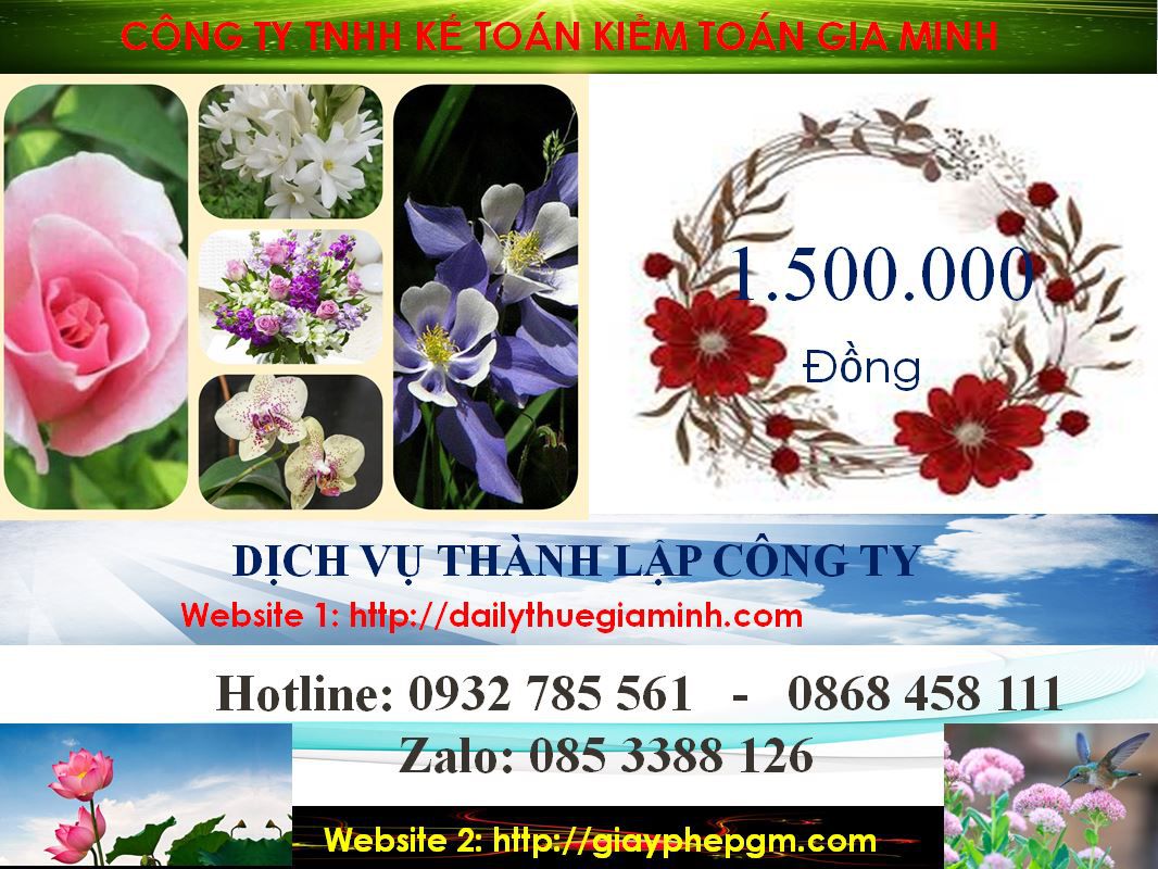 Chi phí thành lập doanh nghiệp trọn gói tại Thị xã Tân Uyên