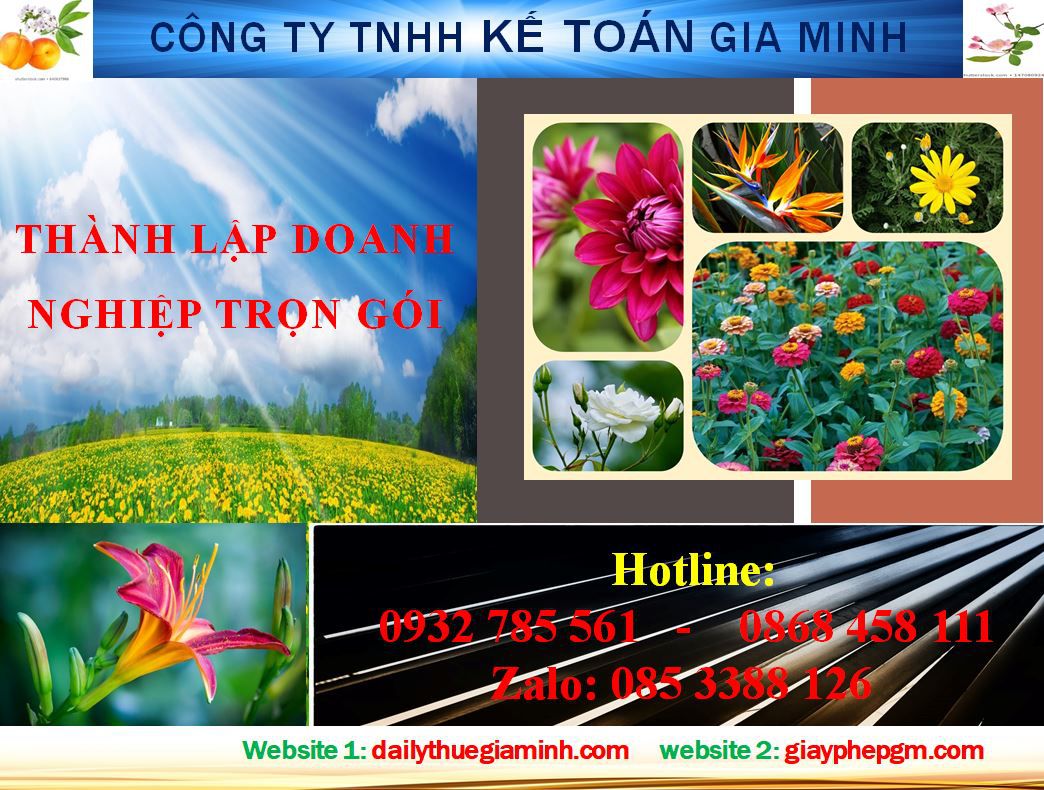 Thủ tục thành lập doanh nghiệp trọn gói tại Thị xã Tân Uyên