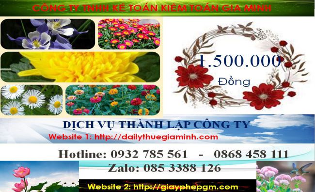 Chi phí thành lập doanh nghiệp trọn gói tại Thị xã Thuận An