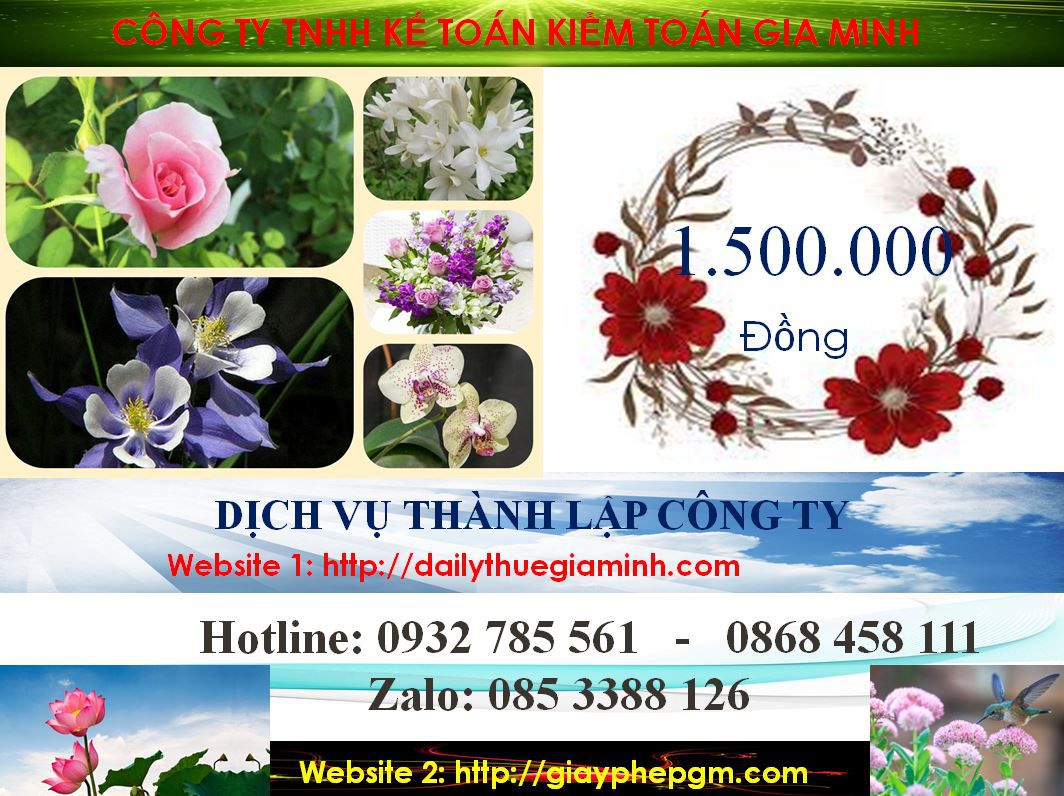 Dịch vụ thành lập doanh nghiệp trọn gói tại TP Hồ Chí Minh 5 Chi phí thành lập doanh nghiệp trọn gói tại TP Hồ Chí Minh