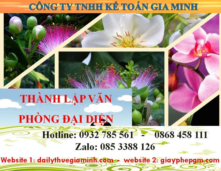  Thủ tục thành lập văn phòng đại diện tại Huyện Dầu Tiếng