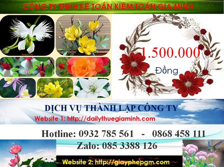  Chi phí thành lập văn phòng đại diện tại Huyện Dầu Tiếng