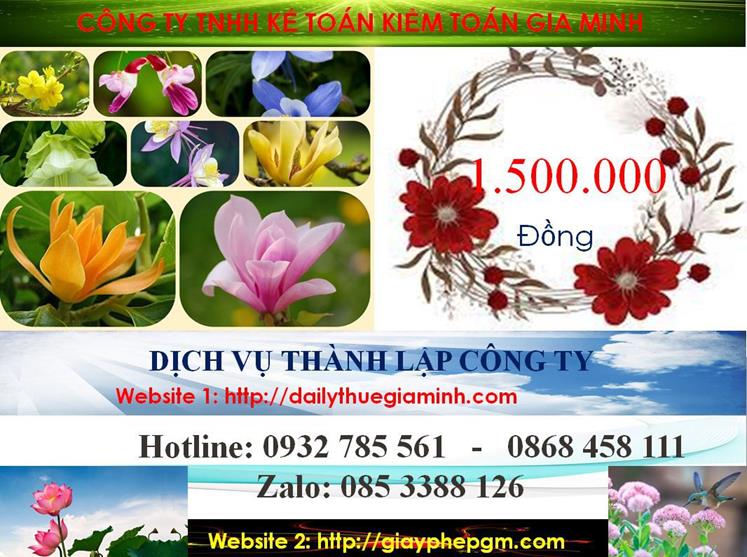  Chi phí thành lập văn phòng đại diện tại Thành phố Thủ Dầu Một