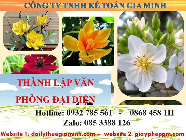 Thủ tục thành lập văn phòng đại diện tại Thị xã Thuận An