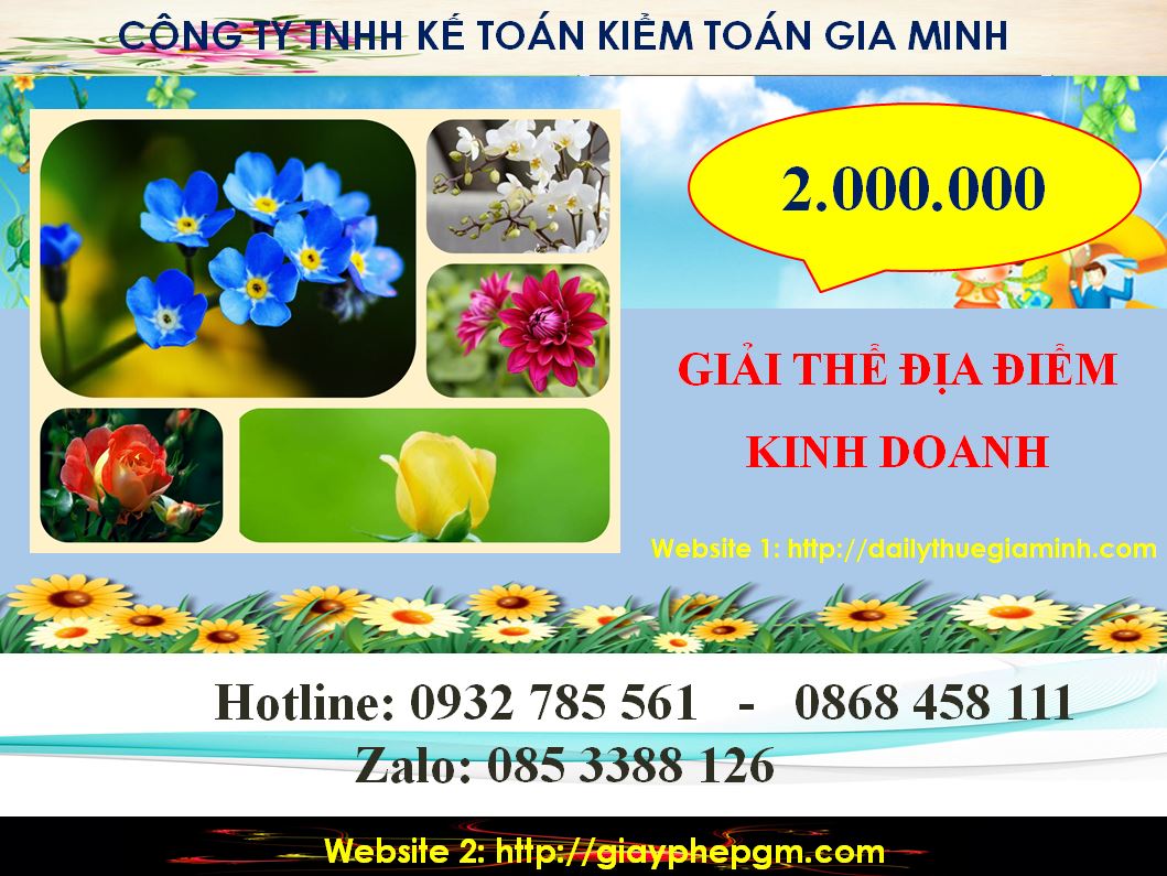 Chi phí giải thể địa điểm kinh doanh tại Huyện Thương Tín