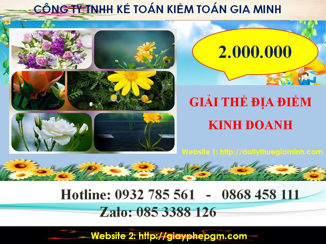 Giải thể địa điểm kinh doanh ở Kiên Giang 5 Chi phí giải thể địa điểm kinh doanh ở Kiên Giang
