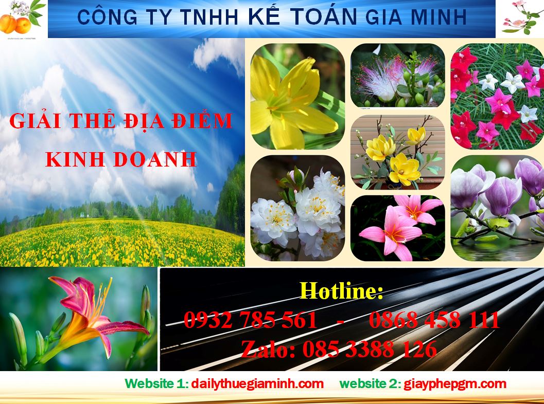Giải thể địa điểm kinh doanh tại Quận Ninh Kiều 4 Giải thể địa điểm kinh doanh