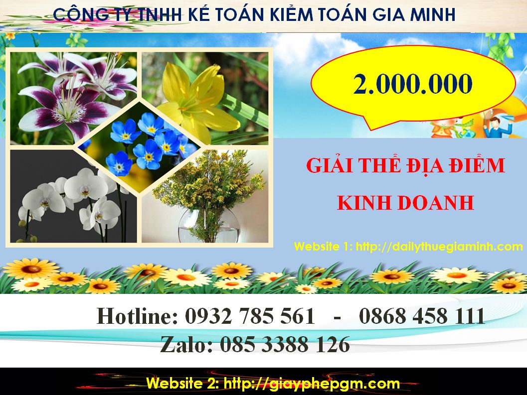 Giải thể địa điểm kinh doanh ở Vũng Tàu 5 Chi phí giải thể địa điểm kinh doanh ở Vũng Tàu