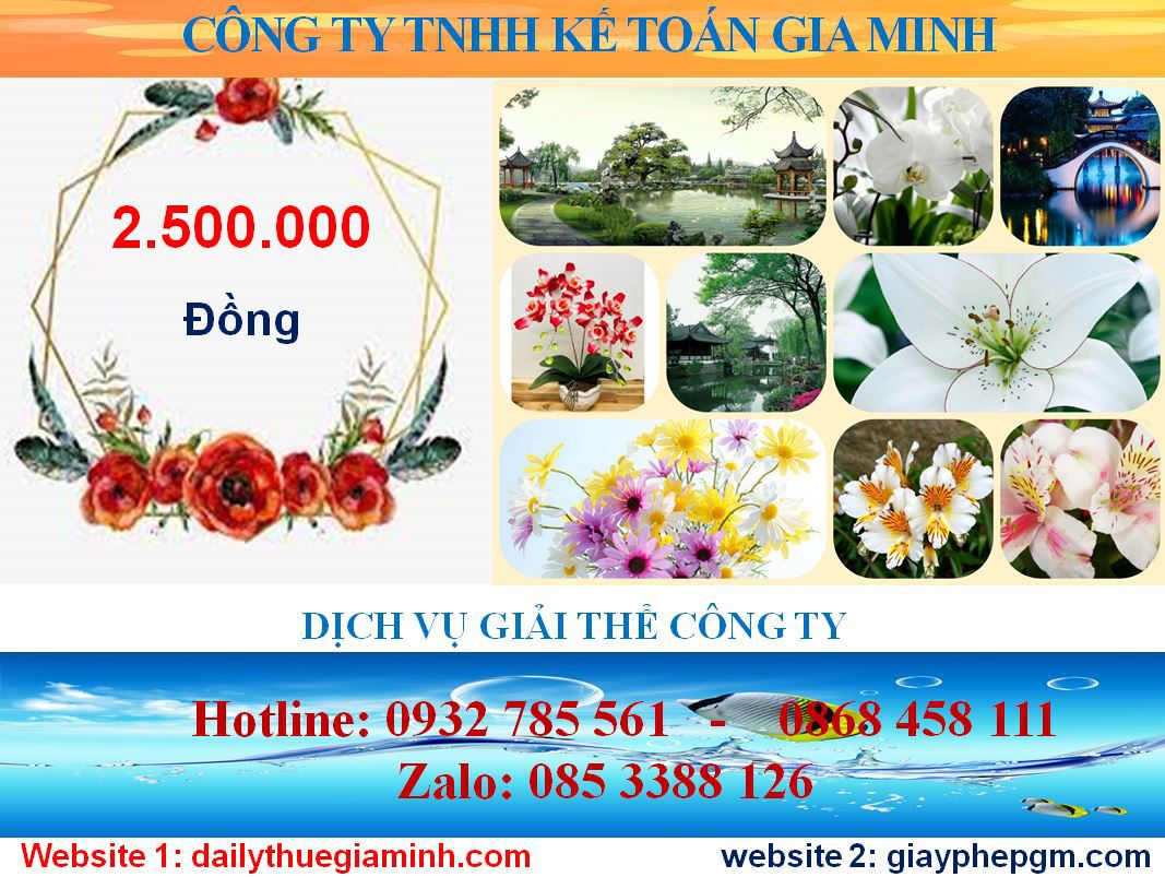 Giải thể doanh nghiệp ở Huyện Thanh Oai 2 Chi phí giải thể doanh nghiệp ở Huyện Thanh Oai