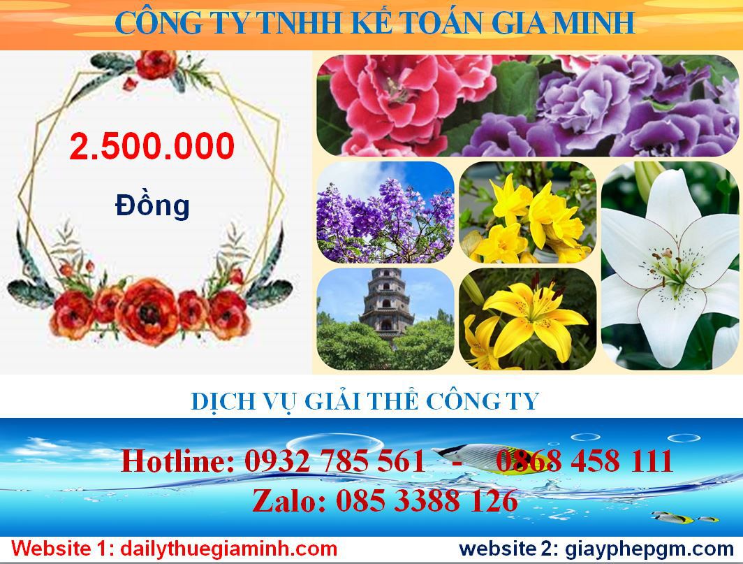 Giải thể doanh nghiệp ở Vĩnh Phúc 5 Chi phí giải thể doanh nghiệp ở Vĩnh Phúc