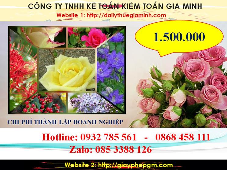 Hướng dẫn thủ tục thành lập công ty tại Bắc Ninh 5 Bảng giá thủ tục thành lập công ty tại Bắc Ninh