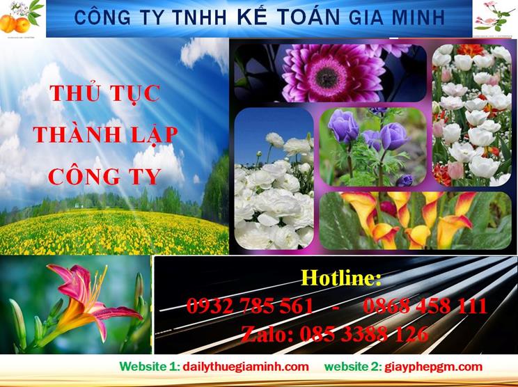 Hướng dẫn thủ tục thành lập công ty tại Huyện Bàu Bàng