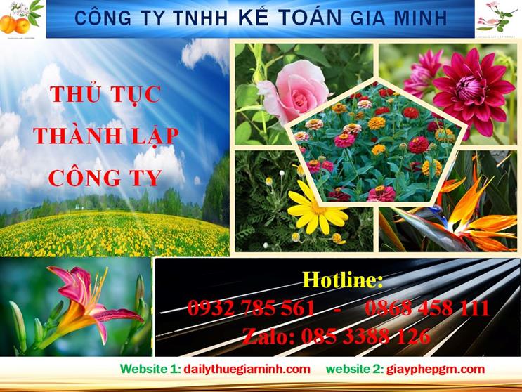 Hướng dẫn thủ tục thành lập công ty tại Thị xã Bến Cát