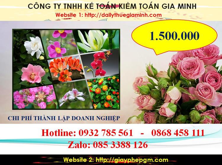 Hướng dẫn thủ tục thành lập doanh nghiệp tại Hà Nam 5 Chi phí thành lập doanh nghiệp tại Hà Nam