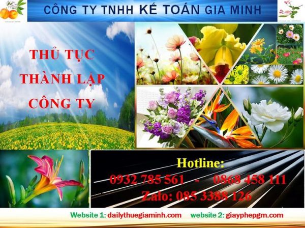 Thủ tục thành lập doanh nghiệp tại Huyện Bàu Bàng