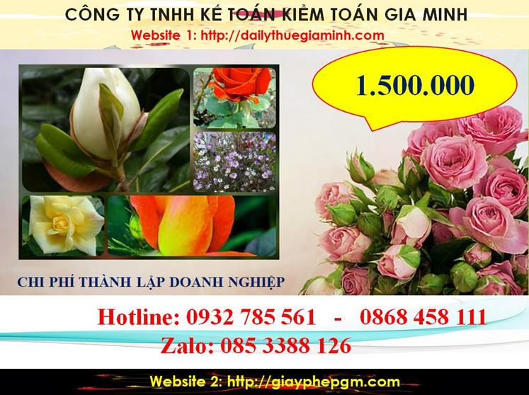 Hướng dẫn thủ tục thành lập doanh nghiệp tại Thái Bình 5 Chi phí thành lập doanh nghiệp tại Thái Bình