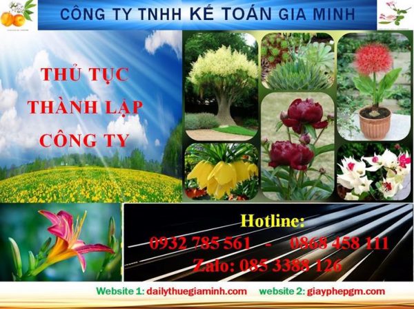 Thủ tục thành lập doanh nghiệp tại Thành phố Thủ Dầu Một