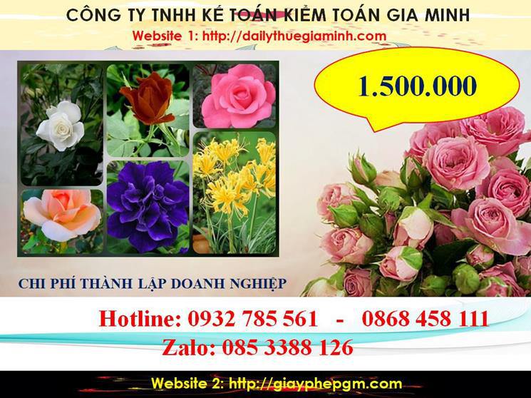 Hướng dẫn thủ tục thành lập doanh nghiệp tại Yên Bái 5 Chi phí thành lập doanh nghiệp tại Yên Bái