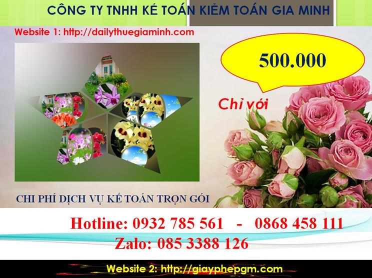 Dịch vụ kế toán trọn gói Huyện Thường Tín 5 Chi phí kế toán trọn gói tại Huyện Thường Tín