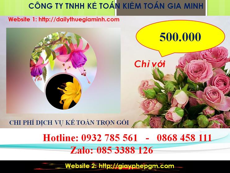 Dịch vụ kế toán trọn gói Nam Định 5 Chi phí kế toán trọn gói tại Nam Định