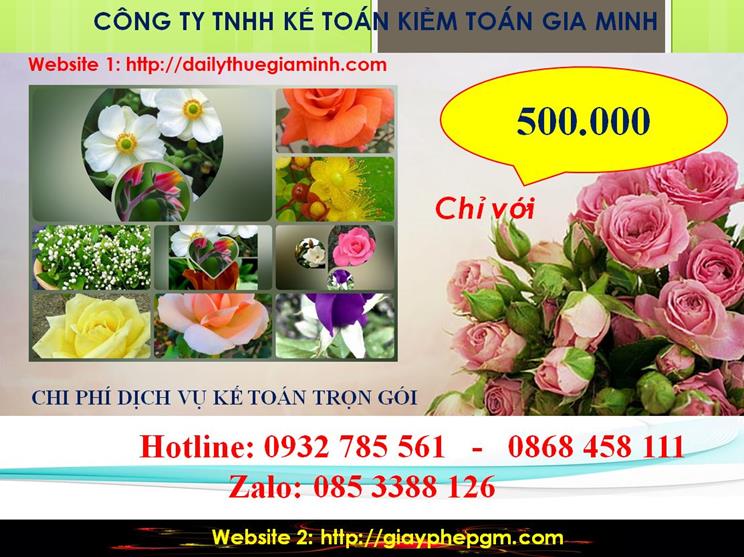 Dịch vụ kế toán trọn gói Sơn La 5 Chi phí kế toán trọn gói tại Sơn La