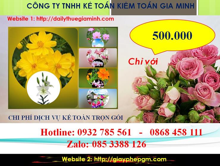 Dịch vụ kế toán trọn gói Tuyên Quang 5 Chi phí kế toán trọn gói tại Tuyên Quang