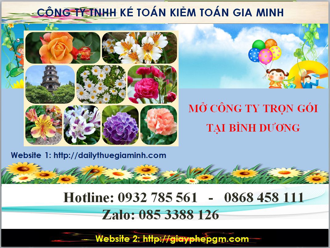 Mở công ty trọn gói tại Bình Dương 4 Thủ tục mở công ty trọn gói tại Bình Dương