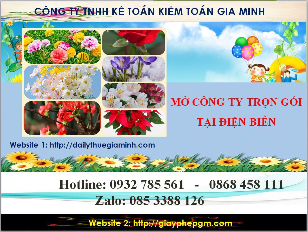 Mở công ty trọn gói tại Điện Biên 4 Thủ tục mở công ty trọn gói tại Điện Biên