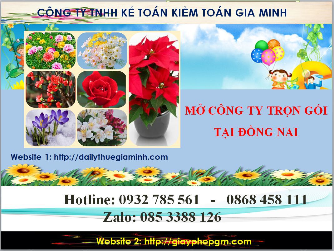 Mở công ty trọn gói tại Đồng Nai 4 Thủ tục mở công ty trọn gói tại Đồng Nai