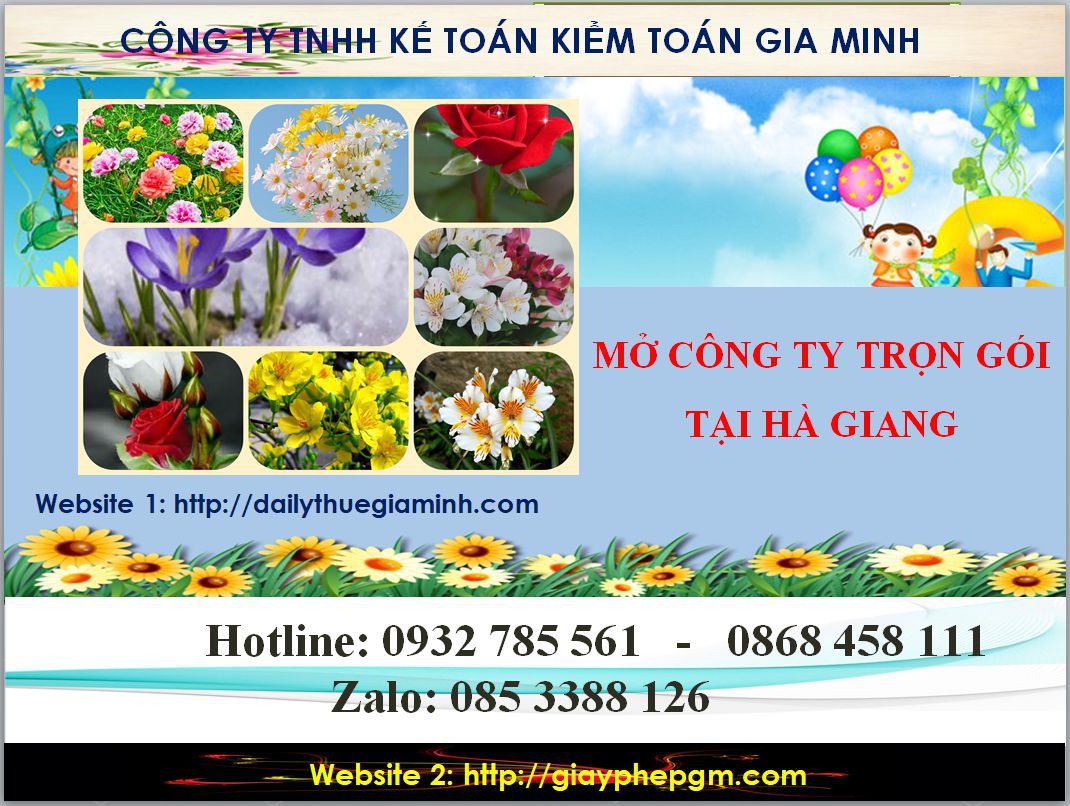 Mở công ty trọn gói tại Hà Giang 4 Thủ tục mở công ty trọn gói tại Hà Giang