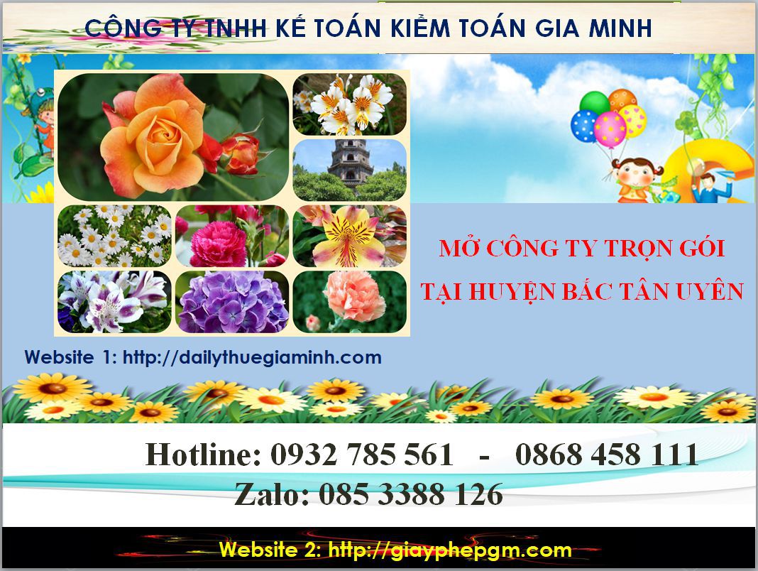 Mở công ty trọn gói tại Huyện Bắc Tân Uyên 4 Thủ tục mở công ty trọn gói tại Huyện Bắc Tân Uyên