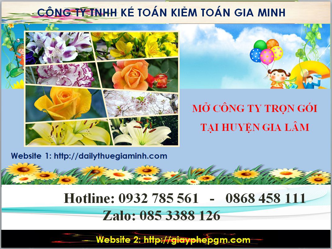 Mở công ty trọn gói tại Huyện Gia Lâm 4 Thủ tục mở công ty trọn gói tại Huyện Gia Lâm