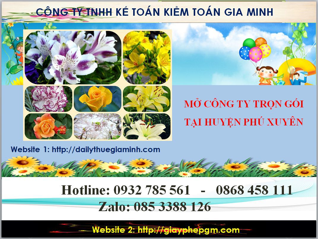Dịch vụ mở công ty trọn gói tại Huyện Phú Xuyên – Nhanh chóng & Uy tín 4 Thủ tục mở công ty trọn gói tại Huyện Phú Xuyên