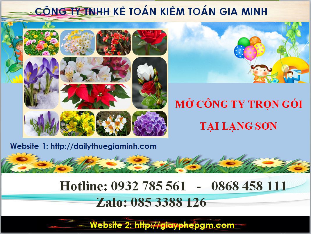 Mở công ty trọn gói tại Lạng Sơn 4 Thủ tục mở công ty trọn gói tại Lạng Sơn